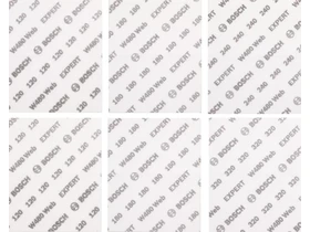 Bosch EXPERT tépőzáras excentercsiszolópapír készlet G120 (2x); G180 (2x); G240 (1x); G320 (1x)