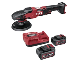 Flex PE 150 akkus polírozógép | 2 x 5 Ah akku + töltő Flex PE 150 akkus polírozógép | 2 x 5 Ah akku + töltő