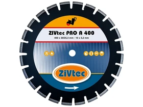 ZIVtec PRO A400 gyémánt vágótárcsa 400 x 25,4 mm