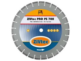 ZIVtec PRO PS700 gyémánt vágótárcsa 700 x 25,4 mm ZIVtec PRO PS700 gyémánt vágótárcsa 700 x 25,4 mm