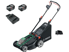 Bosch Rotak 18V-43 akkus fűnyíró 2x4,0 Ah akku + dupla töltő Bosch Rotak 18V-43 akkus fűnyíró 2x4,0 Ah akku + dupla töltő