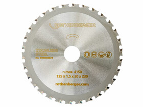 Rothenberger Duracut X körfűrészlap fémhez 125x1,5x20mm, Z30 Rothenberger Duracut X körfűrészlap fémhez 125x1,5x20mm, Z30