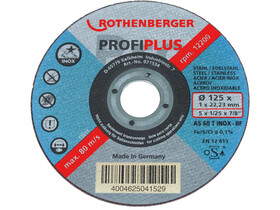 Rothenberger inox/acél vágókorong 115x1mm