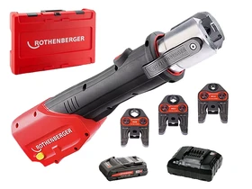 Rothenberger ROMAX 4000 M 15-22-28 akkus csőprés Standard | 18 V | 12 - 108 mm | 34 kN | Szénkefés | 1 x 4 Ah akku + töltő | Rocase-ben Rothenberger ROMAX 4000 M 15-22-28 akkus csőprés Standard | 18 V | 12 - 108 mm | 34 kN | Szénkefés | 1 x 4 Ah akku + töltő | Rocase-ben