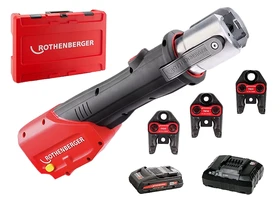 Rothenberger ROMAX 4000 TH 16-20-26 akkus csőprés Standard | 18 V | 12 - 108 mm | 34 kN | Szénkefés | 1 x 4 Ah akku + töltő | Rocase-ben Rothenberger ROMAX 4000 TH 16-20-26 akkus csőprés Standard | 18 V | 12 - 108 mm | 34 kN | Szénkefés | 1 x 4 Ah akku + töltő | Rocase-ben