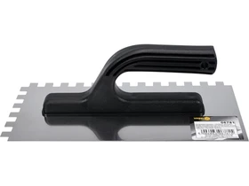 Rozsdamentes acel fogazott glettvas 270130 mm 1010 mm fogazas Kép: Rozsdamentes acel fogazott glettvas 270130 mm 1010 mm fogazas.webp