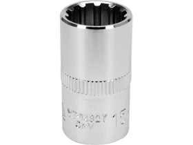 Spline profilu dugokulcsfej 12 125 mm hajtas 15 mm 38 mm hossz Kép: Spline profilu dugokulcsfej 12 125 mm hajtas 15 mm 38 mm hossz.webp