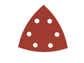 Stanley tépőzáras deltacsiszolólap 93 x 93 mm | Szemcse: 180 | 5 db Stanley tépőzáras deltacsiszolólap 93 x 93 mm | Szemcse: 180 | 5 db