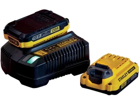 Stanley SFMCB12D2-QW akkumulator es tolto szett 20V MAX 2 x 2.0Ah_0 Kép: Stanley SFMCB12D2-QW akkumulator es tolto szett 20V MAX 2 x 2.0Ah_0.webp