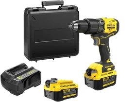 Stanley SFMCD715M2K akkus ütvefúró-csavarozó 18 v | 60 Nm | 13 mm | Szénkefementes | 1 x 4 Ah akku | Kofferben