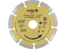 Szegmentalt gyemant vagotarcsa 125 mm Kép: Szegmentalt gyemant vagotarcsa 125 mm.webp