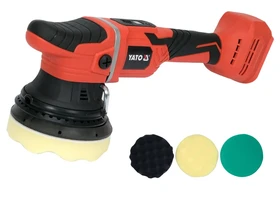 Yato YT-82925 akkus polírozógép 18 V, 125 mm, akku és töltő nélkül