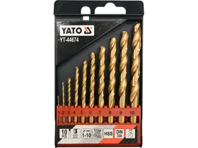 Kép: Titan-nitrid bevonatu HSS csigafurokeszlet 10 reszes 110 mm.webp