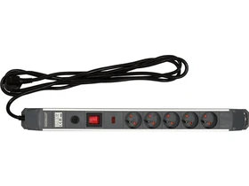 Tulfeszultsegvedett 5 aljzatos foldelt eloszto 3 m kabel aluminiumhazas Kép: Tulfeszultsegvedett 5 aljzatos foldelt eloszto 3 m kabel aluminiumhazas.webp