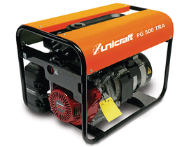 Unicraft SemiPro PG 500 TRA benzines egyfázisú aggregátor