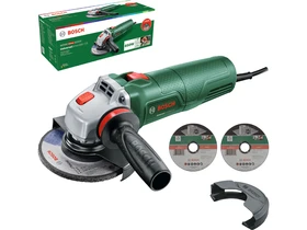 Bosch UniversalGrind 850-125 elektromos sarokcsiszoló + 2 db vágótárcsa + 1 db csiszolót. Bosch UniversalGrind 850-125 elektromos sarokcsiszoló + 2 db vágótárcsa + 1 db csiszolót.