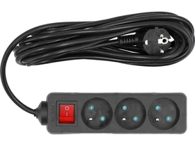 Vedoerintkezos hosszabbitos eloszto 3 aljzat kapcsoloval 5 m Kép: Vedoerintkezos hosszabbitos eloszto 3 aljzat kapcsoloval 5 m.webp