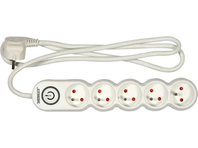 Vedoerintkezos hosszabbitos eloszto 5 aljzat 15 m kabel Kép: Vedoerintkezos hosszabbitos eloszto 5 aljzat 15 m kabel.webp