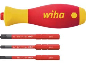 Wiha slimVario SoftFinish 4 részes szigetelt multibit csavarhúzó Wiha slimVario SoftFinish 4 részes szigetelt multibit csavarhúzó