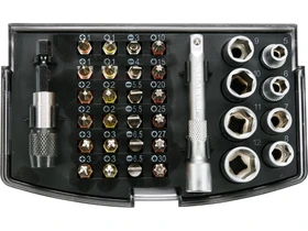 Yato bit-es dugokulcs keszlet 34 reszes Kép: Yato bit-es dugokulcs keszlet 34 reszes.webp