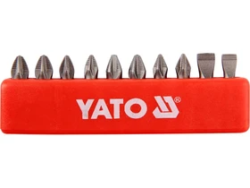 Yato bit keszlet 25 mm 10 reszes Kép: Yato bit keszlet 25 mm 10 reszes.webp