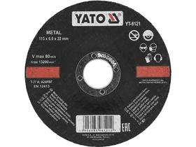 Yato csiszolokorong 115x60x22 mm fem Kép: Yato csiszolokorong 115x60x22 mm fem.webp