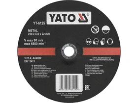 Yato csiszolokorong 230x60x22 mm fem Kép: Yato csiszolokorong 230x60x22 mm fem.webp