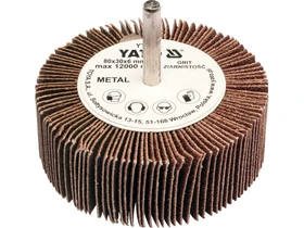 Kép: Yato disc cu lamele pentru slefuire cu tija 80x30 mm 6 mm P80.webp