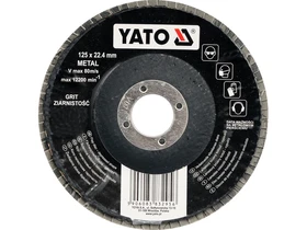 Kép: Yato disc lamelar pentru slefuit 125 mm P80.webp