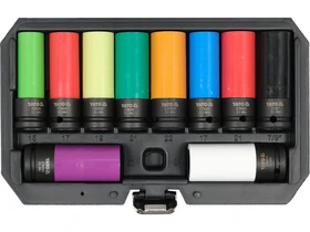 Yato dugokulcs keszlet kerekanyahoz 10 reszes 15-21 mm Kép: Yato dugokulcs keszlet kerekanyahoz 10 reszes 15-21 mm.webp