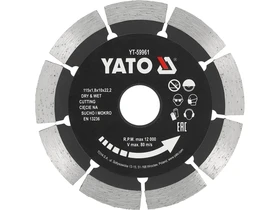 Yato gyemant vagotarcsa 115 mm betonhoz Kép: Yato gyemant vagotarcsa 115 mm betonhoz.webp