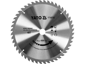 Kép: Yato korfureszlap 315x30 mm 48T fahoz.webp