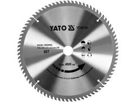 Yato korfureszlap 315x30 mm 80T fahoz Kép: Yato korfureszlap 315x30 mm 80T fahoz.webp