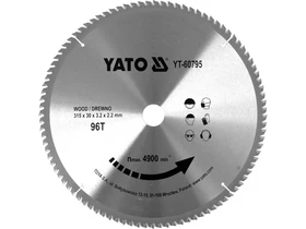 Yato korfureszlap 315x30 mm 96T fahoz Kép: Yato korfureszlap 315x30 mm 96T fahoz.webp