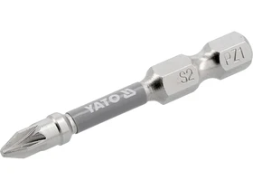 Yato pozidrive behajtobit PZ1 x 50 mm 2 db Kép: Yato pozidrive behajtobit PZ1 x 50 mm 2 db.webp