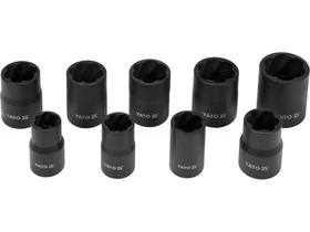 Kép: YATO Tortcsavarfej leszedo keszlet 10 reszes 38 10-19 mm.webp