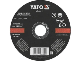 Yato vagokorong 125x10x22 mm acelinox Kép: Yato vagokorong 125x10x22 mm acelinox.webp