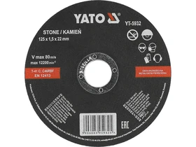 Yato vagokorong 125x125x22 mm kohoz Kép: Yato vagokorong 125x125x22 mm kohoz.webp