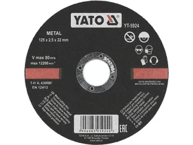 Yato vagokorong 125x25x22 mm femhez Kép: Yato vagokorong 125x25x22 mm femhez.webp