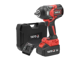 Yato YT-828071 akkus ütvecsavarozó 18 V | 1200 Nm | 1/2 inch | Szénkefementes | 1 x 4 Ah akku + töltő | Kofferben