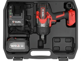 Yato YT-828073 masina de insurubat cu impact pe acumulator 18 V 34 inch 2400 Nm 6 Ah acumulator incarcator Kép: Yato YT-828073 masina de insurubat cu impact pe acumulator 18 V 34 inch 2400 Nm 6 Ah acumulator incarcator.webp