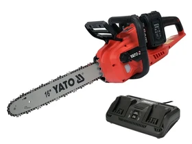 Yato YT-828131 akkus láncfűrész 2 x 18 V, 40 cm, 2 x 4 Ah akku + duplatöltő