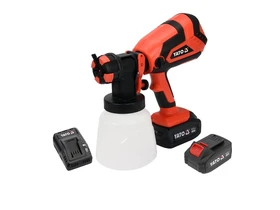 Yato YT-82765 akkus festékszóró 18 V | 1 l/perc | Tartály: 1000 ml | Akku és töltővel | Kartondobozban