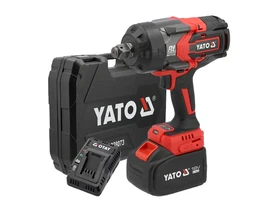 Yato YT-828073 akkus ütvecsavarozó 18 V | 2400 Nm | 3/4 inch (19 mm) | Szénkefementes | 1 x 6 Ah akku + töltő | Kofferben