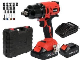 Yato YT-82807 akkus ütvecsavarozó 18 V, 1/2 inch, 700 Nm, 2 x 3 Ah akku + töltő