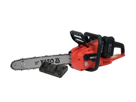 Yato YT-828131 akkus láncfűrész 2 x 18 V, 40 cm, 2 x 4 Ah akku + duplatöltő