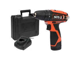 Yato YT-82901 akkus fúrócsavarozó tokmányos 12 V, 30 Nm, 2 Ah akku + töltő, kofferben