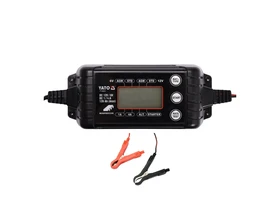 Yato YT-83033 akkumulátortöltő járművekhez 6 V/1 A, 12 V/4 A Yato YT-83033 akkumulátortöltő járművekhez 6 V/1 A, 12 V/4 A