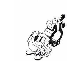 Zarges 90 fokos forgatható kuplung Z600/Z600 Compact gurulóállványhoz Zarges