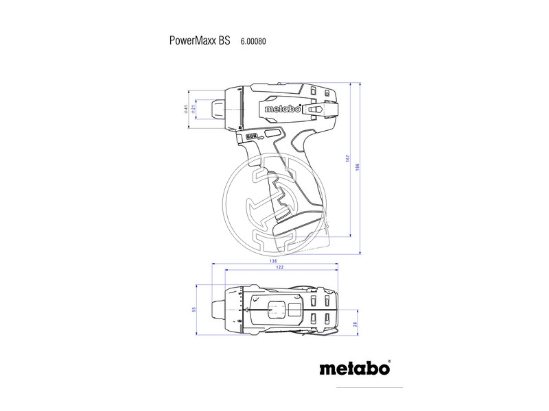 Metabo PowerMaxx BS Basic akkus fúrócsavarozó